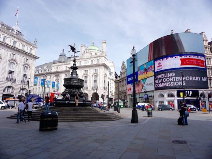 Piccadilly Circus: the brightest square in London
